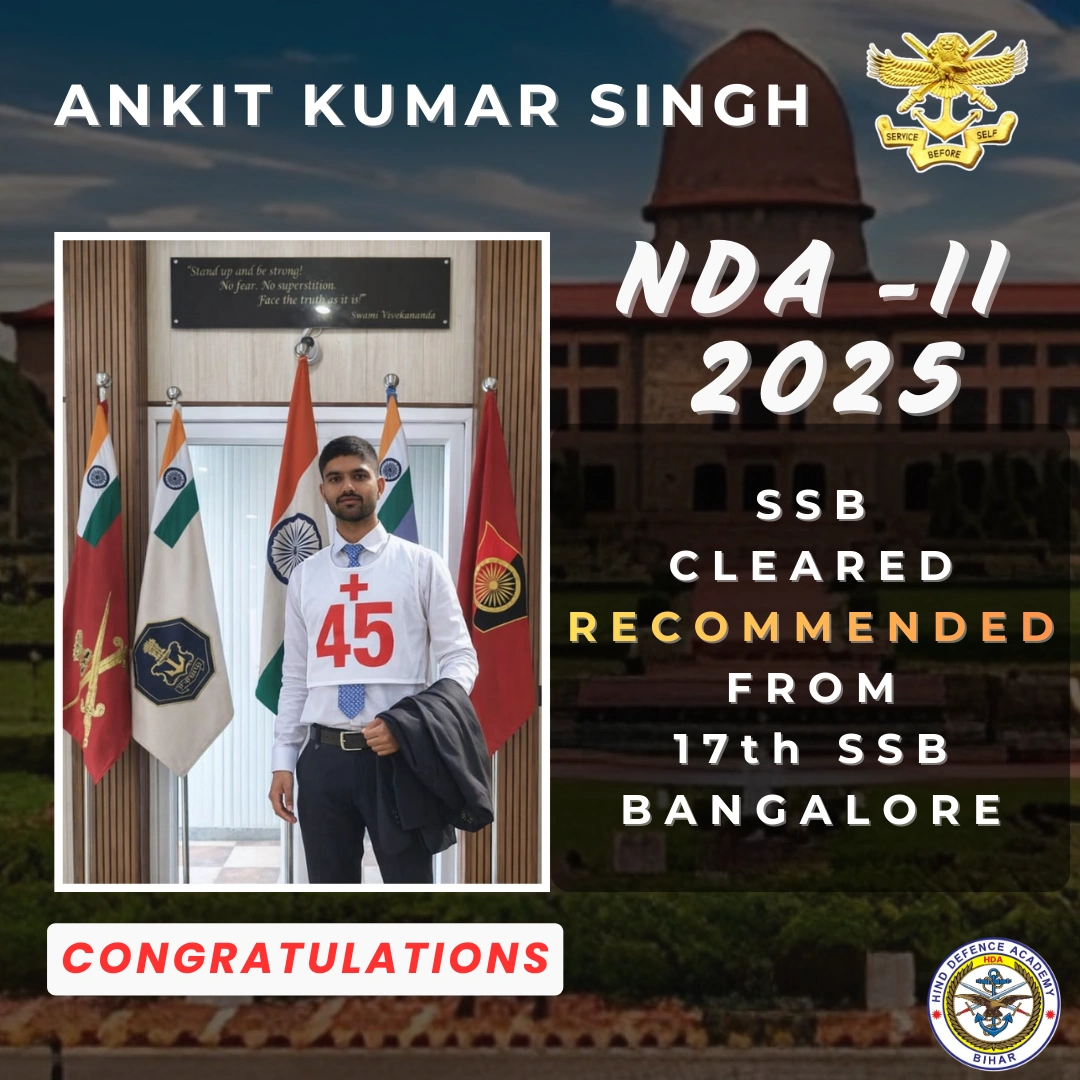 2026 NDA Selection From Bihar