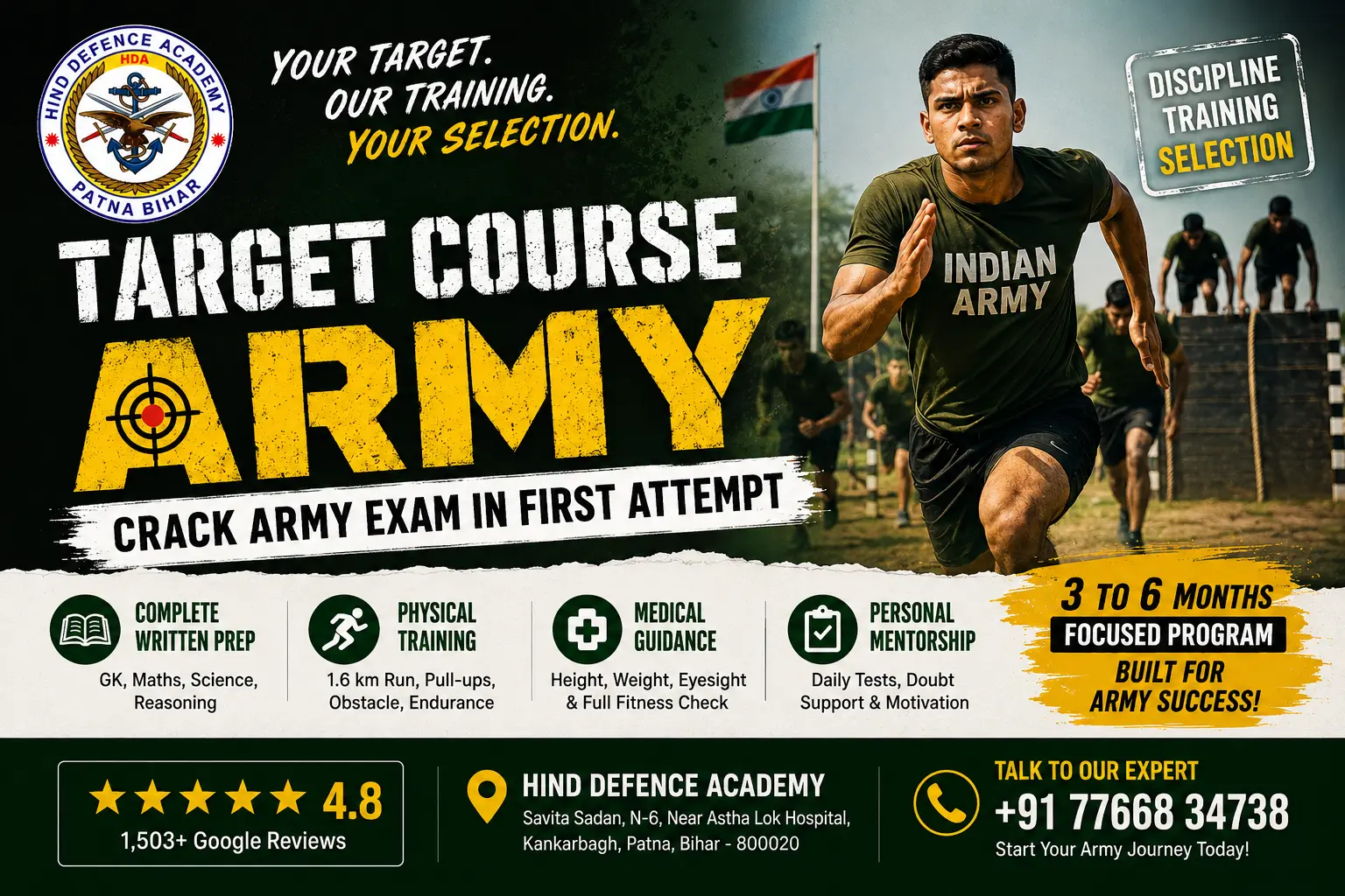 Target Course Army programme at Hind Defence Academy