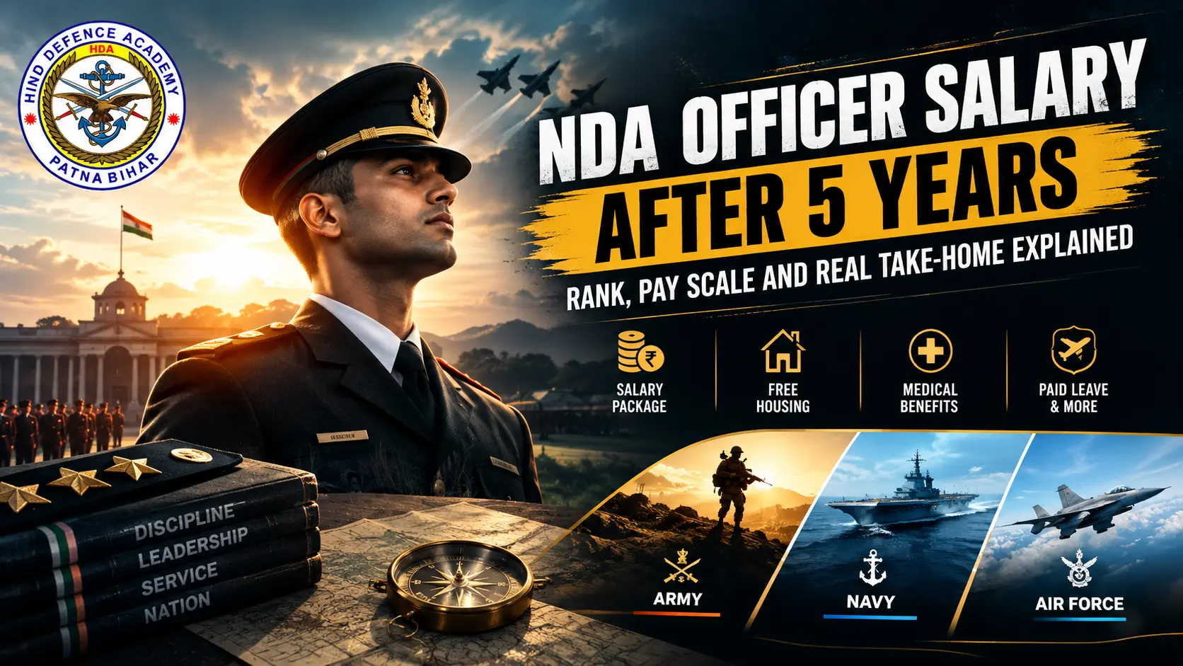 NDA Officer Salary After 5 Years – Defence Officer Salary Growth