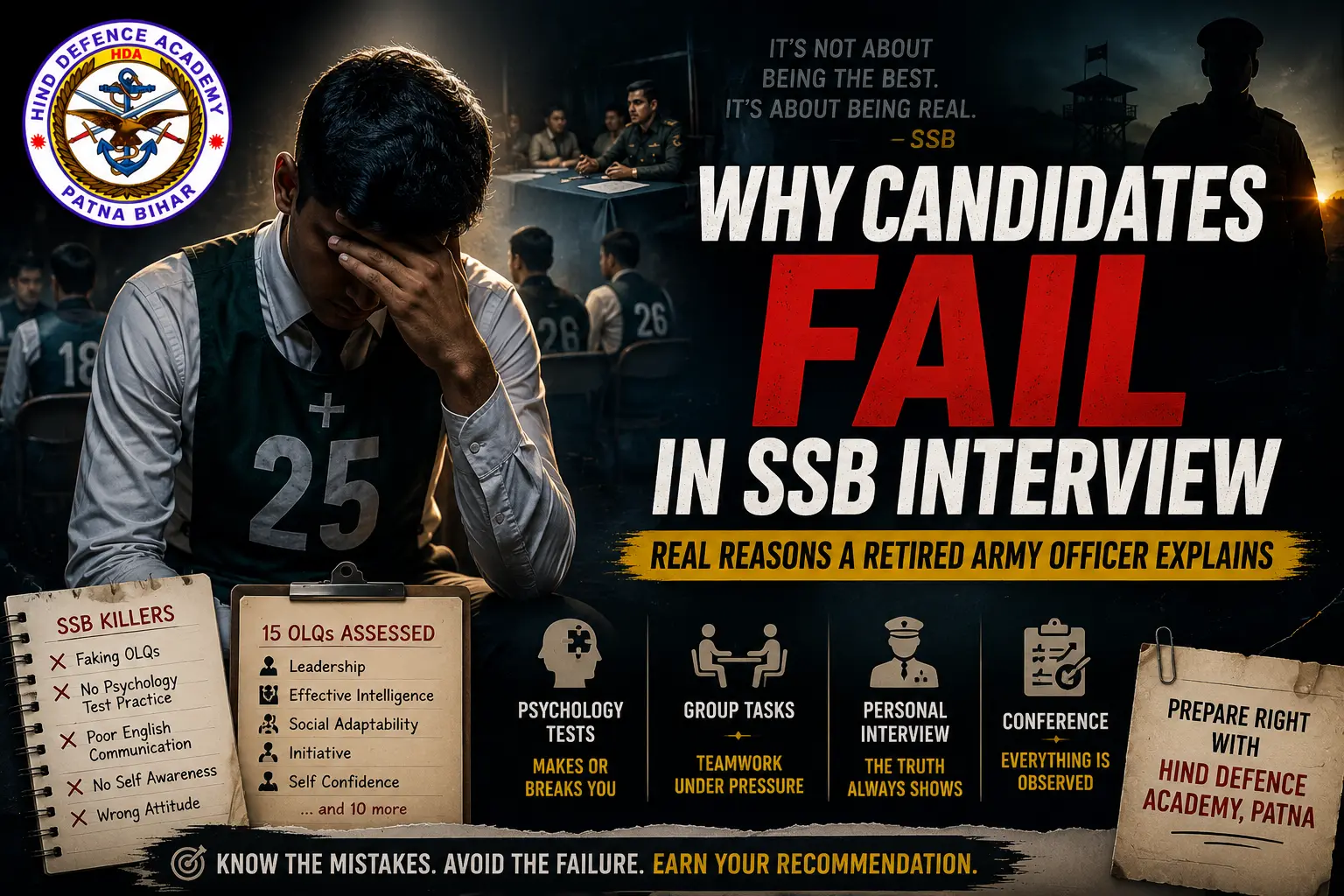 Why Candidates Fail in SSB Interview – Common SSB Failure Reasons